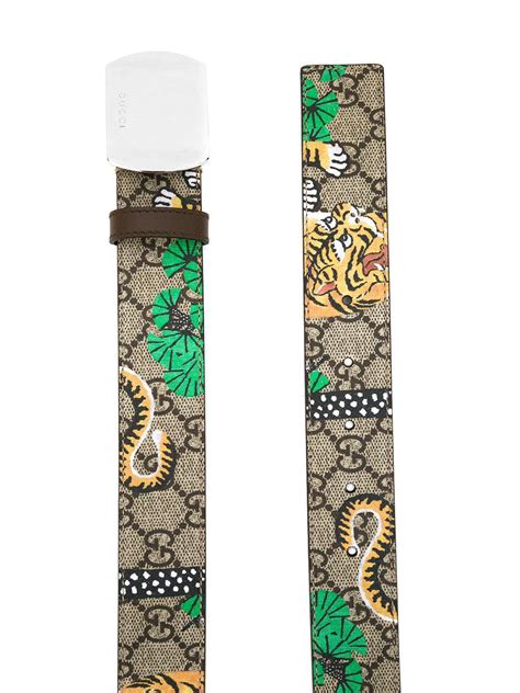 gucci bengal tiger belt brown|gucci tiger for sale.